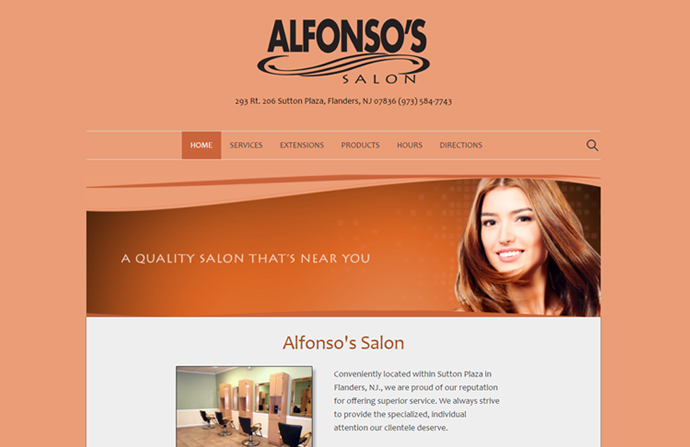 Alfonso's Salon Website